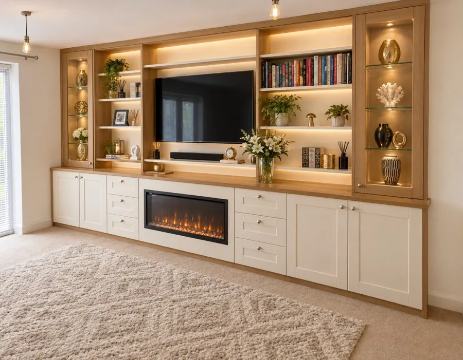 Media centres with fires